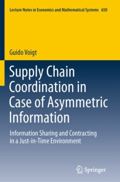 Supply Chain Coordination in Case of Asymmetric Information - Vogt, Guido