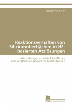 Reaktionsverhalten von Siliciumoberflächen in HF-basierten Ätzlösungen - Patzig-Klein, Sebastian