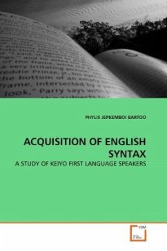 ACQUISITION OF ENGLISH SYNTAX - Bartoo, Phylis J.