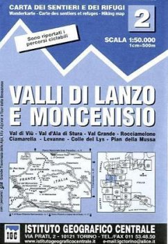 IGC Wanderkarte Valli di Lanzo e Moncenisio