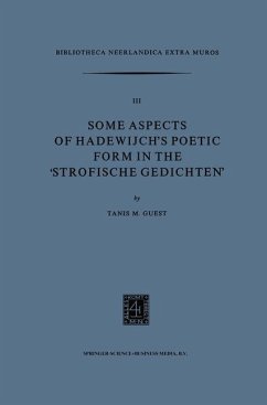 Some Aspects of Hadewijch¿s Poetic form in the ¿Strofische Gedichten¿