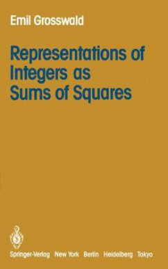 Representations of Integers as Sums of Squares - Grosswald, E.