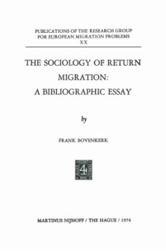 The Sociology of Return Migration: A Bibliographic Essay - Bovenkerk, Frank