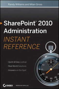 Cover SharePoint 2010 Administration Instant Reference