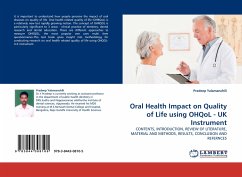 Oral Health Impact on Quality of Life using OHQoL - UK Instrument - Yalamanchili, Pradeep
