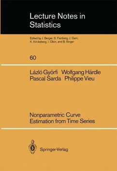 Nonparametric Curve Estimation from Time Series - Györfi, Lazlo; Härdle, Wolfgang; Sarda, Pascal; Vieu, Philippe