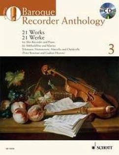 Cover Baroque Recorder Anthology, für Alt-Blockflöte und Klavier, m. Audio-CD