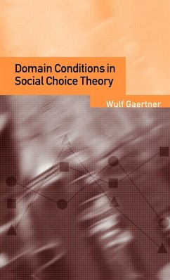 Domain Conditions in Social Choice Theory - Gaertner, Wulf