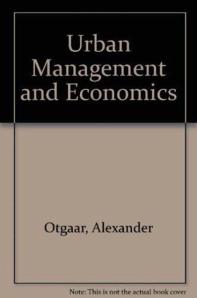 Urban Management and Economics Urban Management and Economics