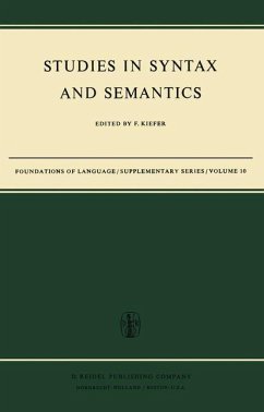 Studies in Syntax and Semantics