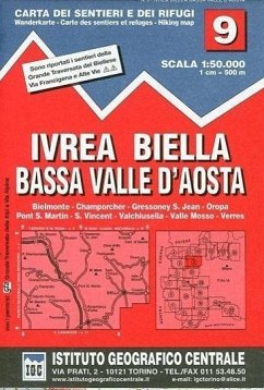 IGC Wanderkarte Ivrea, Biella, Bassa Valle d' Aosta