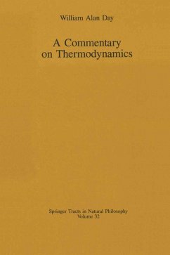 A Commentary on Thermodynamics - Day, William Alan