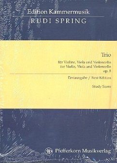 Cover Trio op.8 für Violine, Viola, Violoncello Studienpartitur