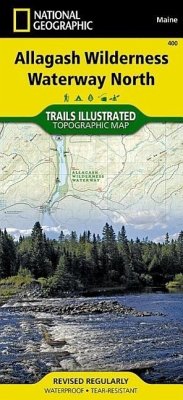 Allagash Wilderness Waterway North Map - National Geographic Maps