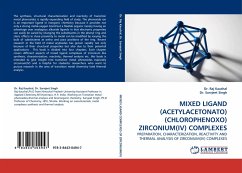 MIXED LIGAND (ACETYLACETONATO)(CHLOROPHENOXO) ZIRCONIUM(IV) COMPLEXES