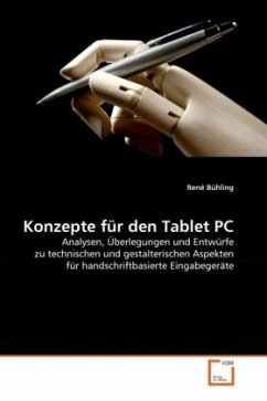 Konzepte für den Tablet PC - Bühling, René