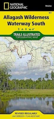 Allagash Wilderness Waterway South Map - National Geographic Maps