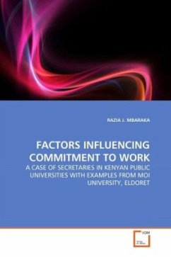 Cover FACTORS INFLUENCING COMMITMENT TO WORK