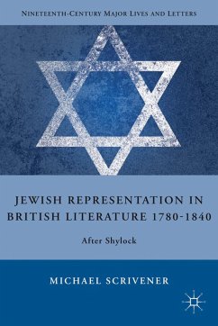 Jewish Representation in British Literature 1780-1840 - Scrivener, M.