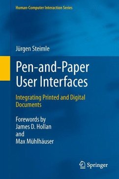 Pen-and-Paper User Interfaces - Steimle, Jürgen