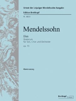 Elias op.70, Klavierauszug - Mendelssohn Bartholdy, Felix