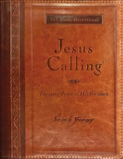 Jesus Calling, Large Text Brown Leathersoft, with Full Scriptures - Young, Sarah