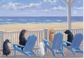 Dogs on Deck Chairs Note Cards Dogs on Deck Chairs Note Cards