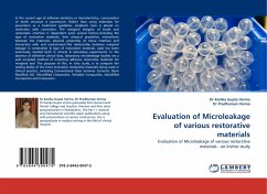Evaluation of Microleakage of various restorative materials