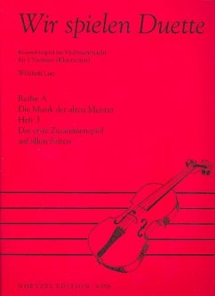 Cover Wir spielen Duette Reihe A Band 3 für 2 Violinen (Klarinetten) Spielpartitur