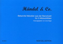 Cover Händel und Co. Bekannte Melodien aus der Barockzeit für 2 Altblockflöten, Spielpartitur