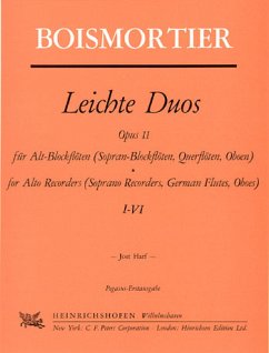 Cover Leichte Duos op.11 (Nr.1-6) für 2 Altblockflöten