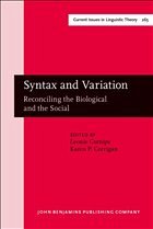 Syntax and Variation - Cornips, Leonie / Corrigan, Karen P. (eds.)