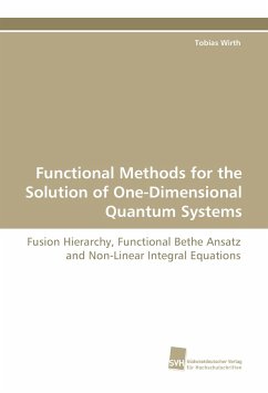 Functional Methods for the Solution of One-Dimensional Quantum Systems - Wirth, Tobias