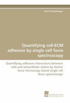 Quantifying cell-ECM adhesion by single cell force spectroscopy - Taubenberger, Anna