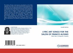 LYRIC ART SONGS FOR THE SALON OF FRANCO ALFANO