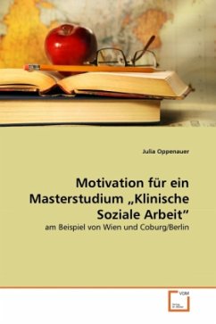 Motivation für ein Masterstudium Klinische Soziale Arbeit - Oppenauer, Julia