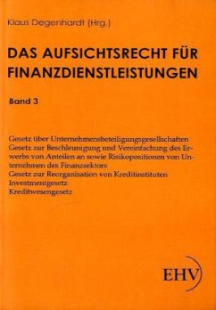 Aufsichtsrecht über Finanzdienstleistungen