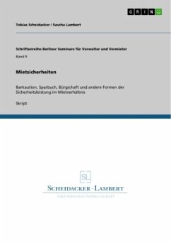 Mietsicherheiten - Lambert, Sascha;Scheidacker, Tobias