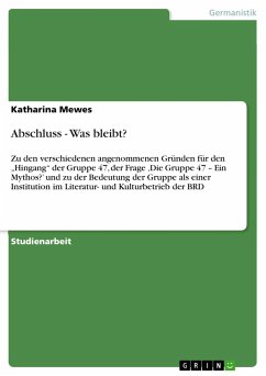 Abschluss - Was bleibt? - Mewes, Katharina