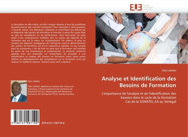Analyse et Identification des Besoins de Formation Analyse et Identification des Besoins de Formation