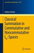 Classical Summation in Commutative and... - Bild 1