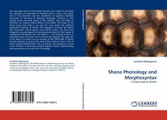 Shona Phonology and Morphosyntax - Mkanganwi, Kumbirai
