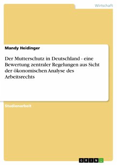 Der Mutterschutz in Deutschland - eine Bewertung zentraler Regelungen aus Sicht der ökonomischen Analyse des Arbeitsrechts - Heidinger, Mandy