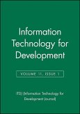 Information Technology for Development, Volume 11, Number 1