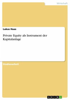 Private Equity als Instrument der Kapitalanlage - Haas, Lukas