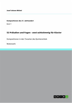 52 Präludien und Fugen - zwei-achtstimmig für Klavier - Michel, Josef Johann