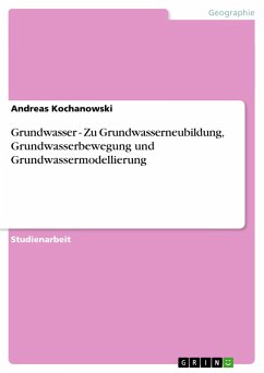 Grundwasser - Zu Grundwasserneubildung, Grundwasserbewegung und Grundwassermodellierung - Kochanowski, Andreas