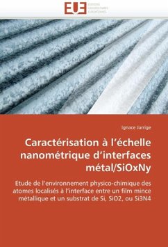 Caractérisation À L Échelle Nanométrique D Interfaces Métal/Sioxny