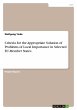 Criteria for the Appropriate Solution... - Bild 1