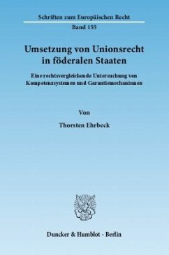 Cover Umsetzung von Unionsrecht in föderalen Staaten.